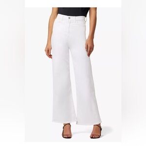 Joe's Jeans The Mia High Rise Wide Ankle  White Size 31. Excellent Condition